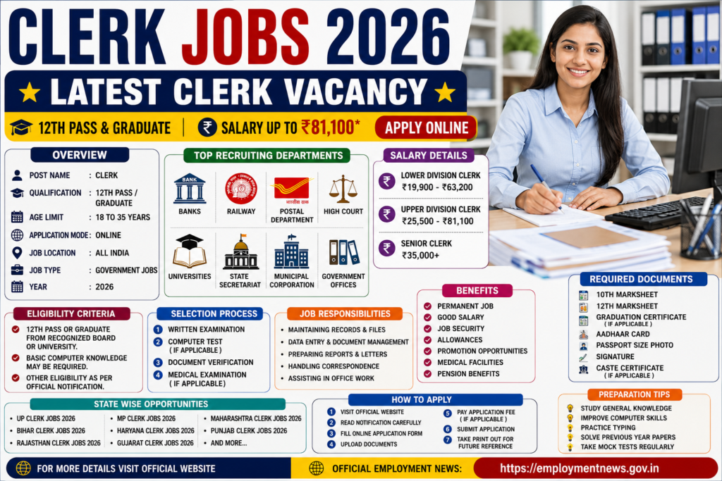 Clerk Jobs 2026