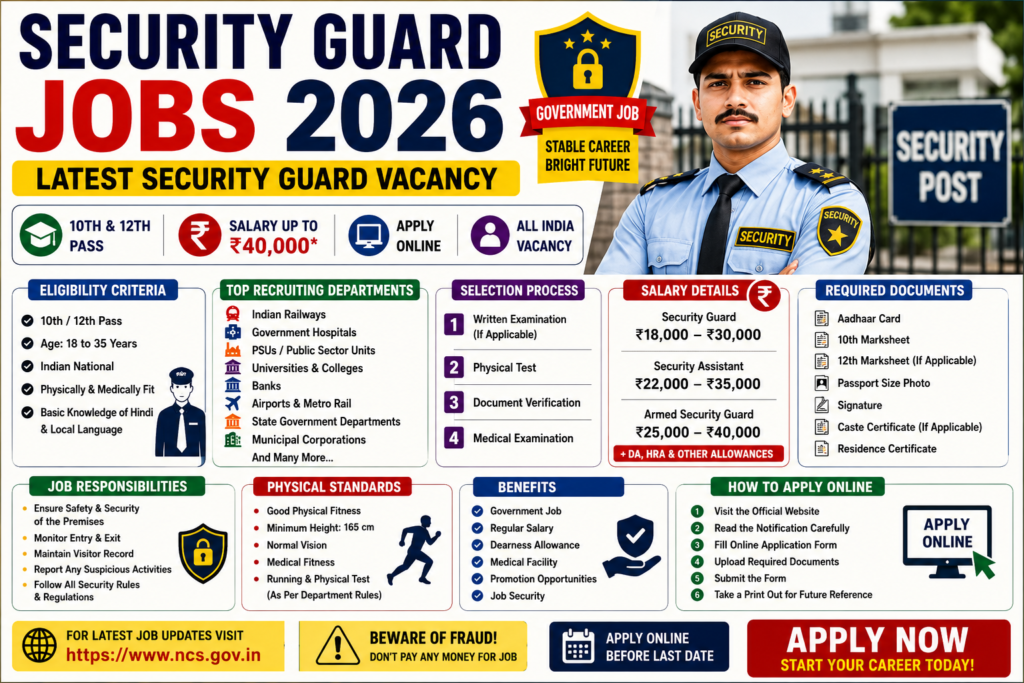 Security Guard Jobs 2026