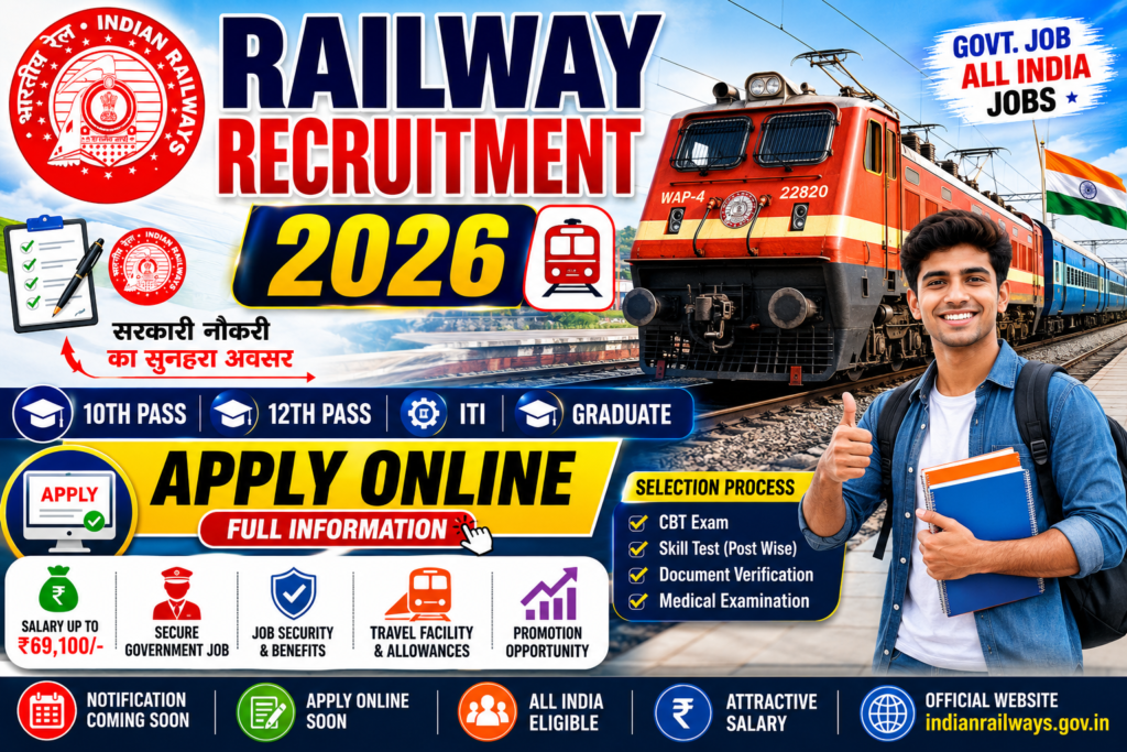 Railway Recruitment 2026: Apply Online