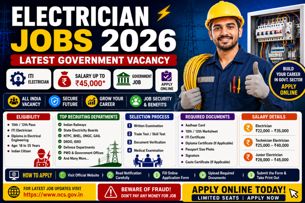 Electrician Jobs 2026