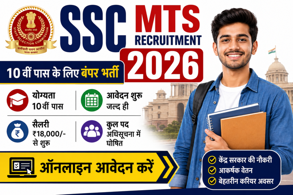 SSC MTS Recruitment 2026 Apply Online