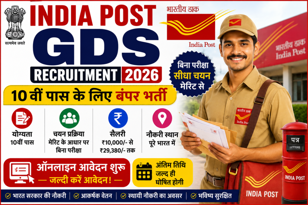 India Post GDS Recruitment 2026 Apply Online