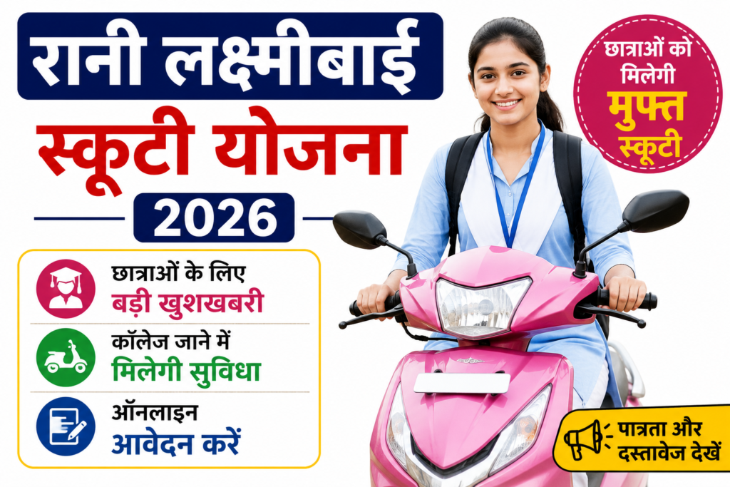 Rani Laxmi Bai Scooty Yojana 2026 Free Scooty Scheme for Girls