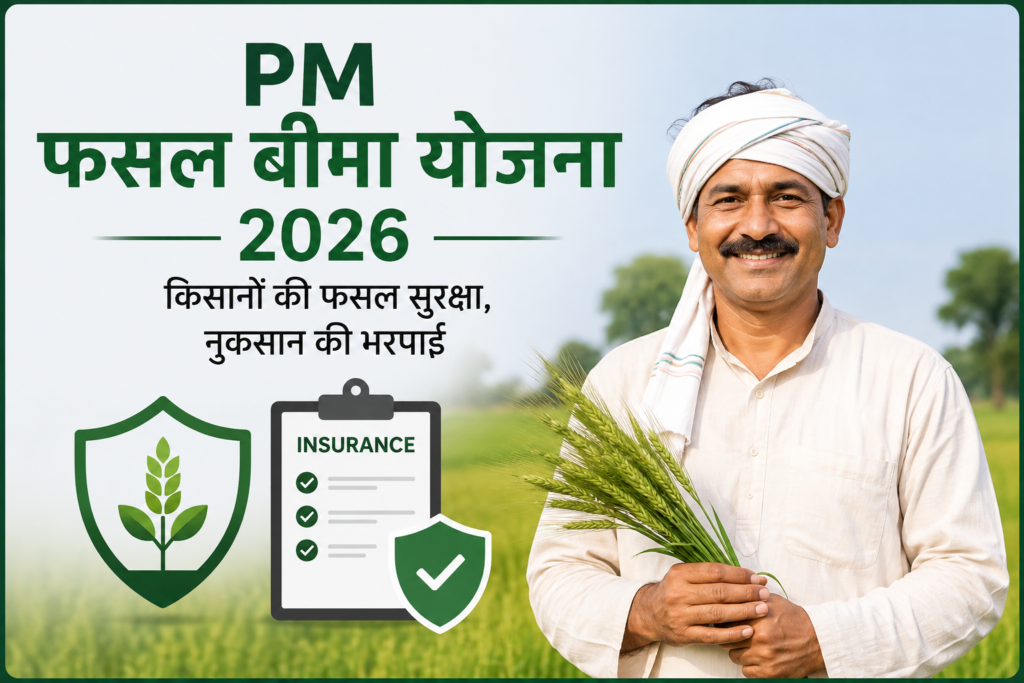 PM Fasal Bima Yojana 2026: फसल बीमा, प्रीमियम, पात्रता और आवेदन